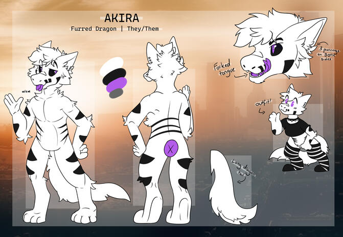 ref sheet for the dragon (artist: @tired_saber)